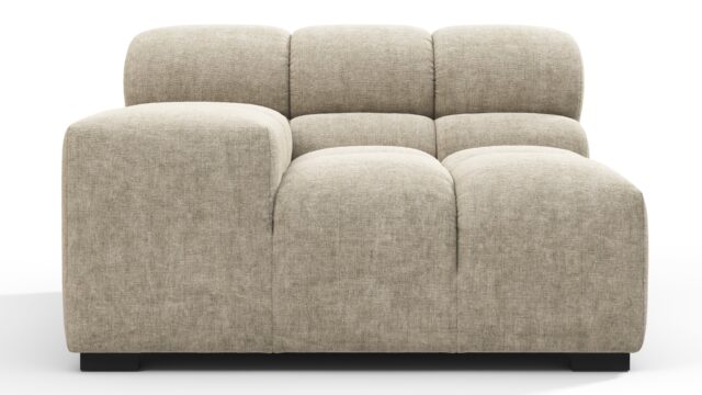 The Tufty – ベージュグレーチェニール, アームレスト（左）