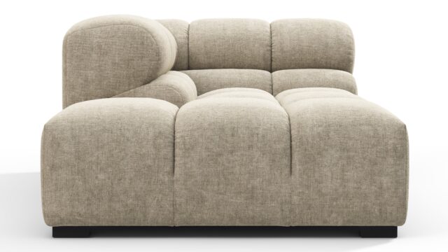 The Tufty – ベージュグレーチェニール, コーナーハーフ（左）