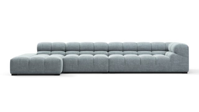 The Tufty – セルリアンシェニール, large-sectional-left-chaise-sectional