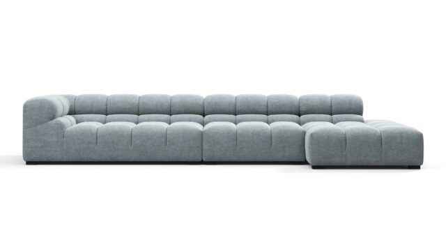 The Tufty – セルリアンシェニール, large-sectional-right-chaise-sectional