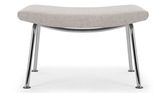 The Wing – 小麦グレーのウール, オットマン