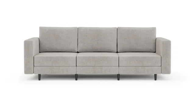 Briana – ベージュリネン, 3人掛けソファ