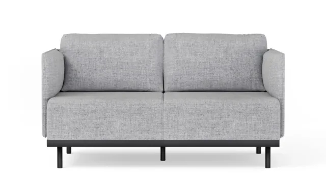 Matilda – ライトグレーのリネン, 2人掛けソファ