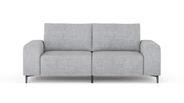 Morgana – ライトグレーのリネン, 2人掛けソファ