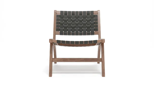 Accent Chairs – ウォールナット, ブラックビーガンレザー